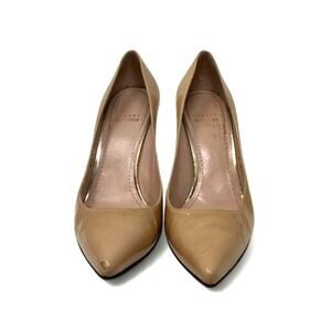 Stuart Weitzman Patent Leather Tan Pumps Women's Size 7.5